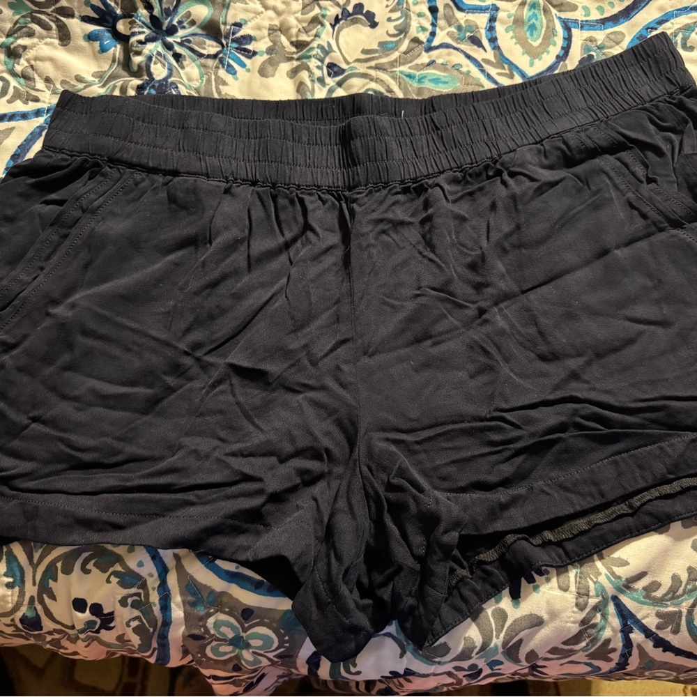 Maurices Navy Shorts Elastic Waist Lightweight